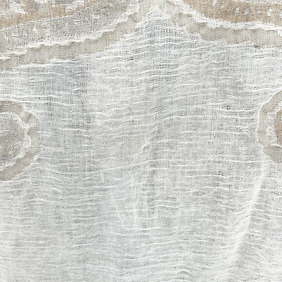 Soft Surroundings Boho Paisley‎ Fringe Open Front 100% Wool Cardigan Vest S/M - Picture 5 of 6